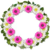 flowers wreath beautiful