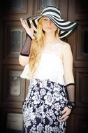 girl hat black