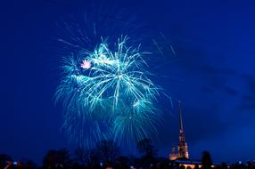 fireworks against the sky