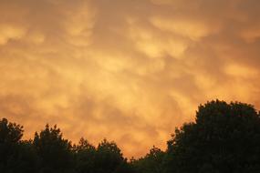 Yellow Clouds Cloudscape