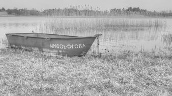 boat monchrome nature