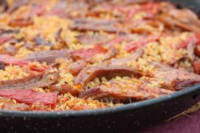 fried rice with meat
