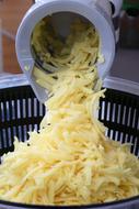 grated delicious cheese