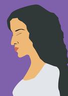 girl beautiful angle black hair