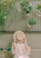 Girl Cute Lovely with hat