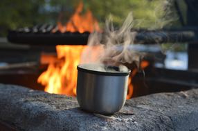 iron hot mug