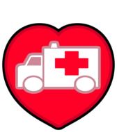 heart emergency icon drawing