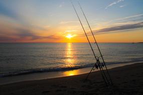 Sunset Body Of Water Sun