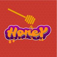 colorful drawing with the signature of honey