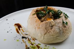Bread with a vegetable filling