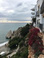 Cliff house on Seashore