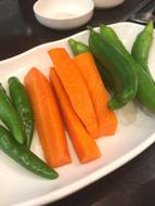Fresh carrots and peppers
