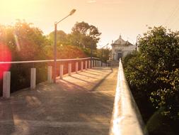 beautiful street in the sunshine