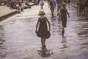 Girl Walking Summer