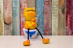 The yellow toy looks beautiful