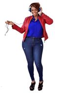clipart of woman with headphones