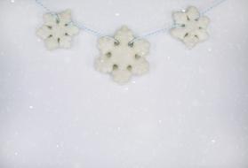 Snowflakes Winter Background Text