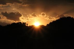 Sunset Sun Sky