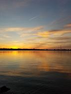 Sunset Lake Horizon