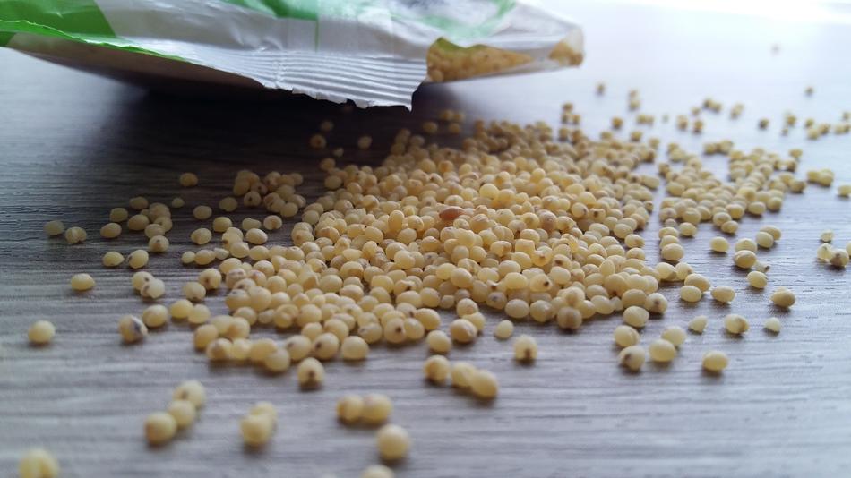 Spilled seeds from the package