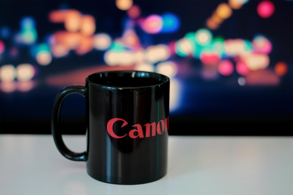 black canon mug