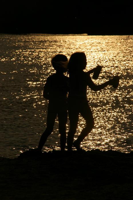 Beach Silhouette Two