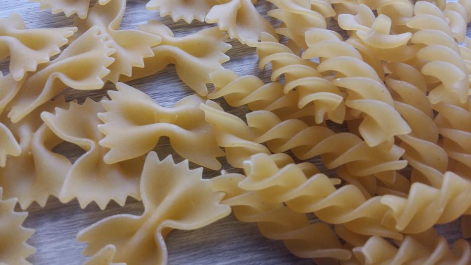dry swirled noodles