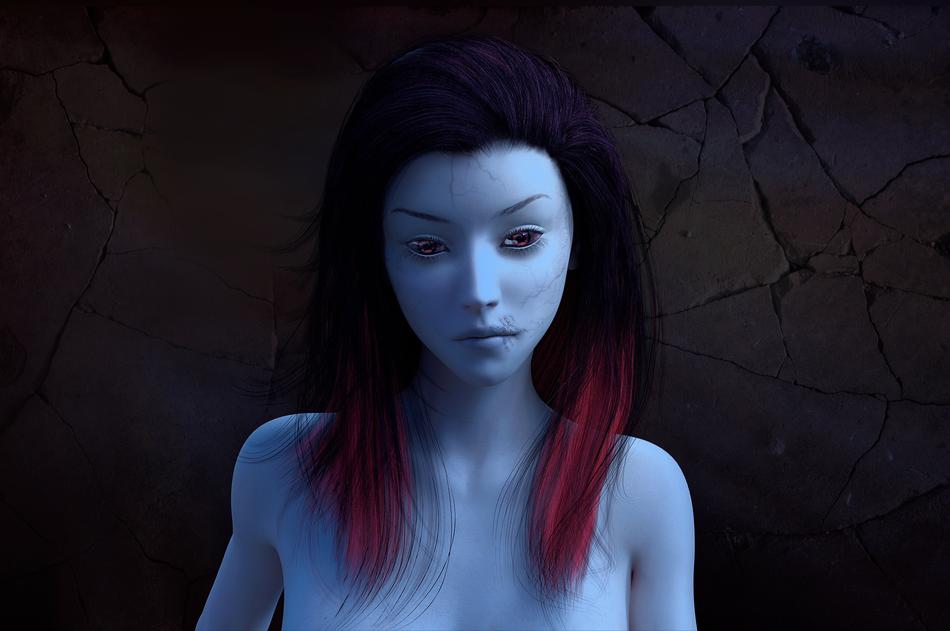 The porcelain doll is beautiful