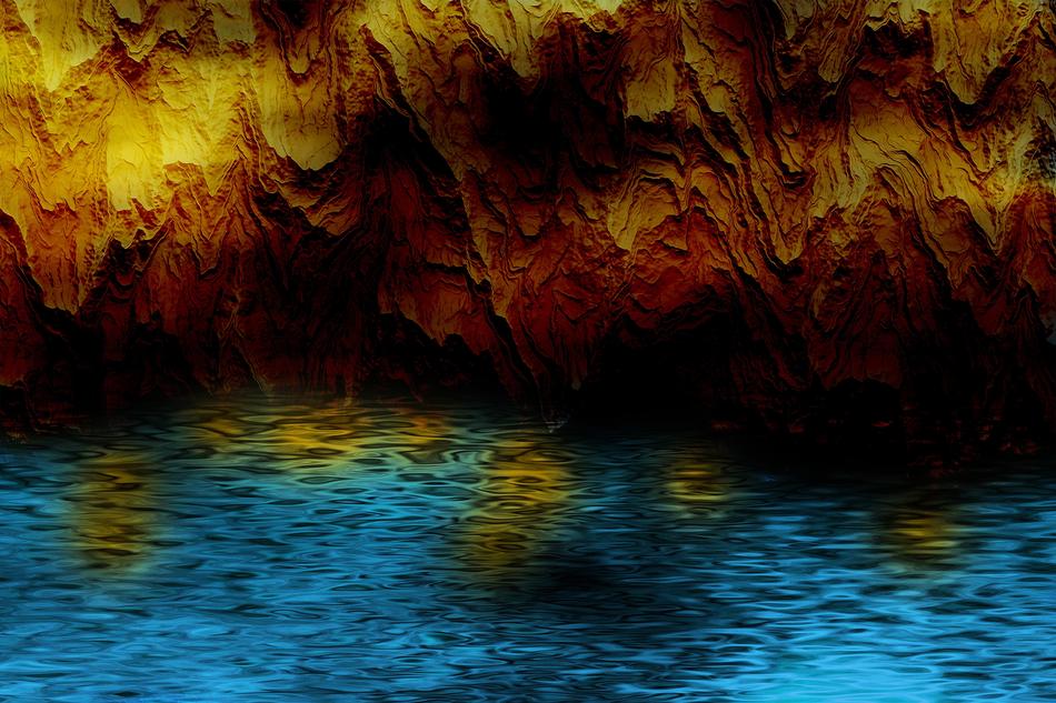 background cave art abstract