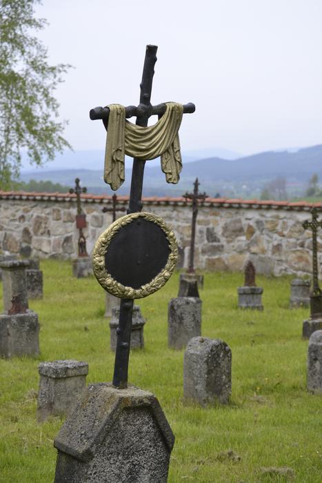old cemetery with decorations