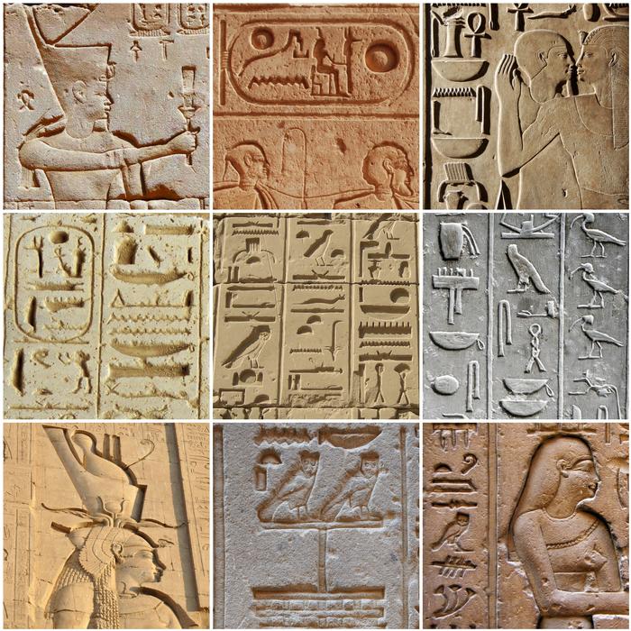 Egyptian wall sculpture