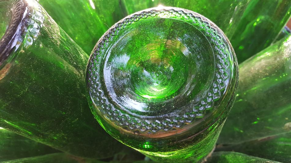Glass Art Bottle