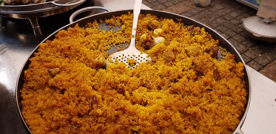 delicious fried pilaf