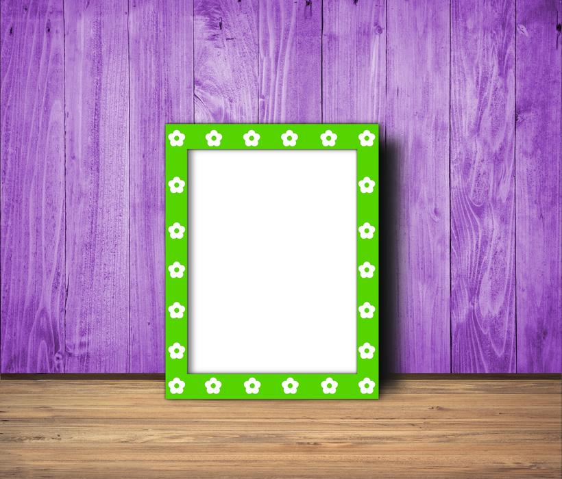 framework box green flowers
