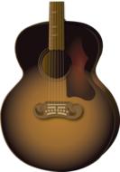 isolated guitar on the white background