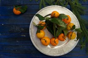 Delicious sweet fruit on a plate