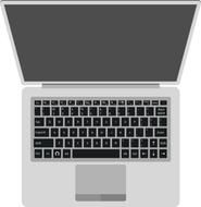 gray laptop as an illustration