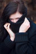 Grown Up Portrait of girl in sweater