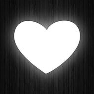 heart white background