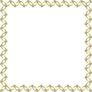 gold frame square border