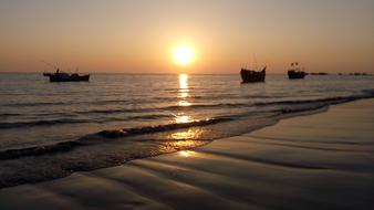 Sunset Beach Sea
