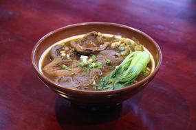 soup with ground meat