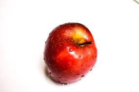 sweet apple in a drop of water