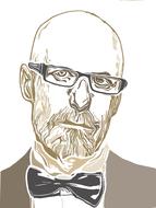 man glasses mature professor