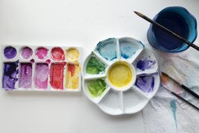Watercolor Porcelain Palette