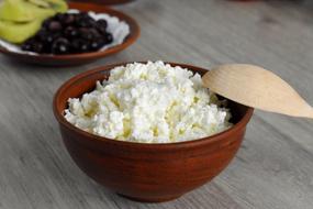 plate of tasty cottage cheese