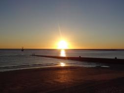 Sunset Sun Waters