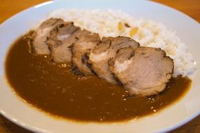 Rice with meat in sauce