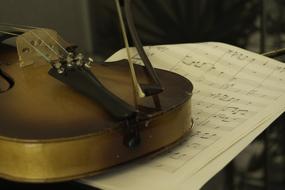 Violin Music and music book