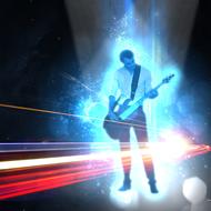 bass guitar colors lights